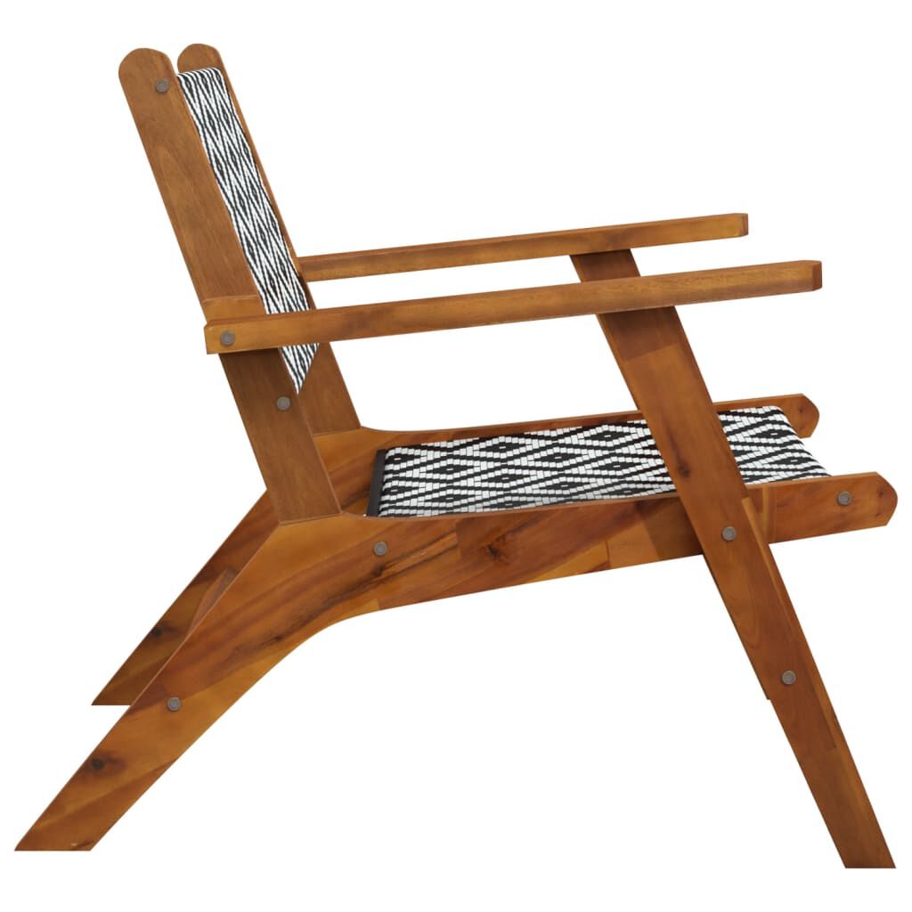 vidaXL Garden Chairs 2 pcs Solid Acacia Wood