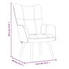 vidaXL Relaxing Chair Dark Green Velvet