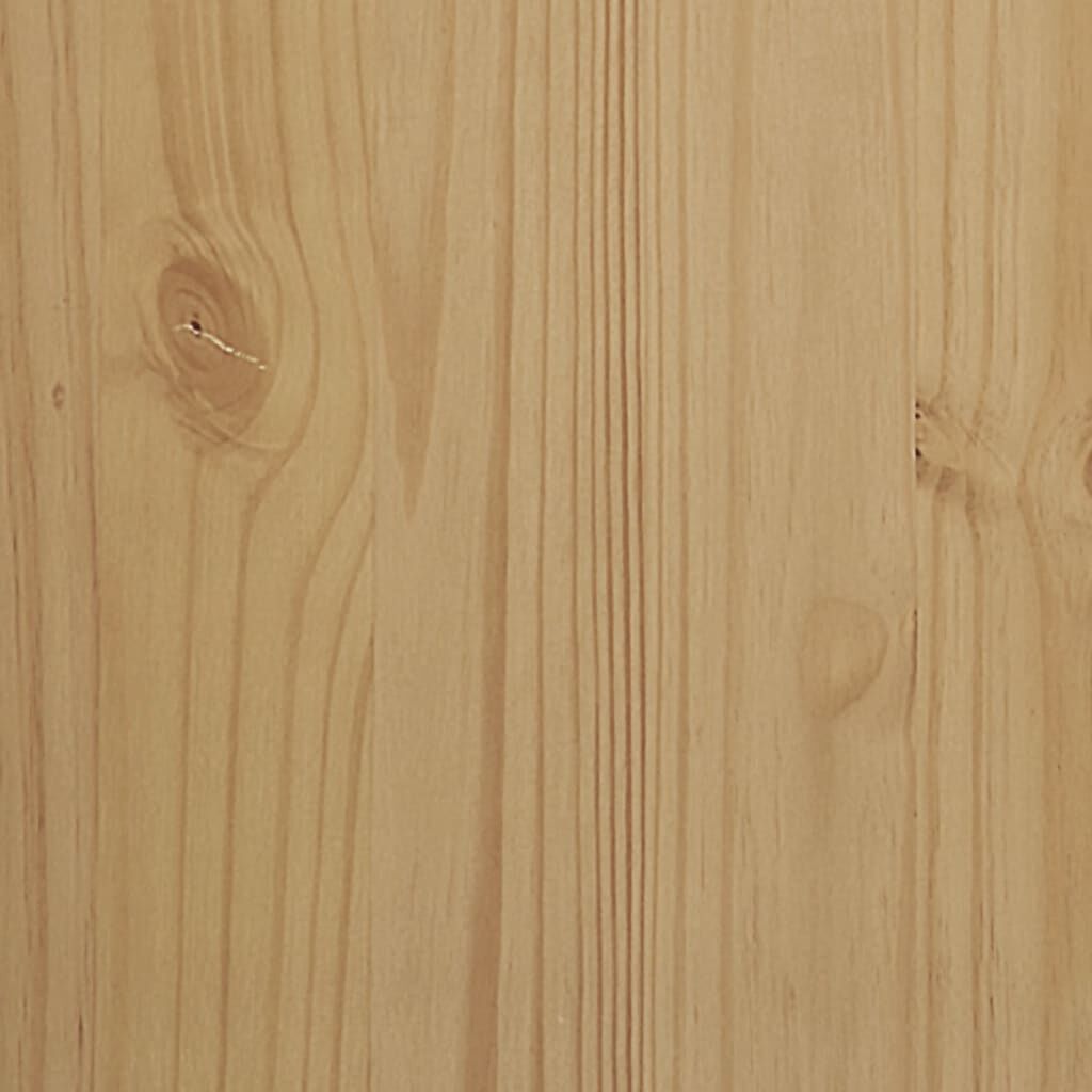 vidaXL Wardrobe FLORO Wax Brown 77x53x171 cm Solid Wood Pine