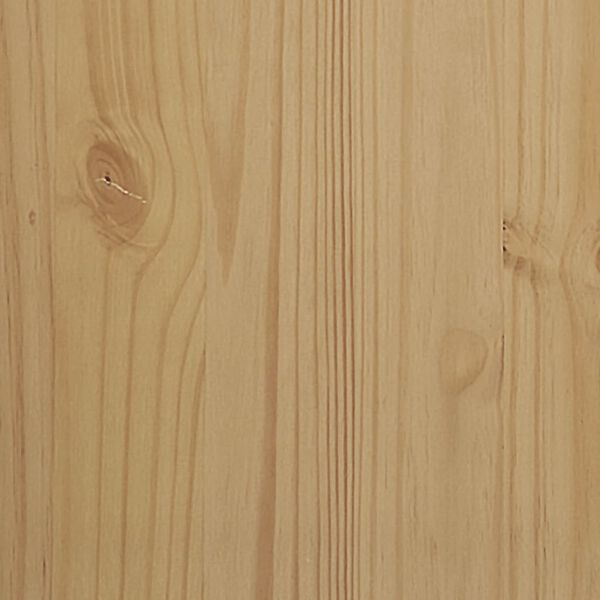 vidaXL Wardrobe FLORO Wax Brown 77x53x171 cm Solid Wood Pine