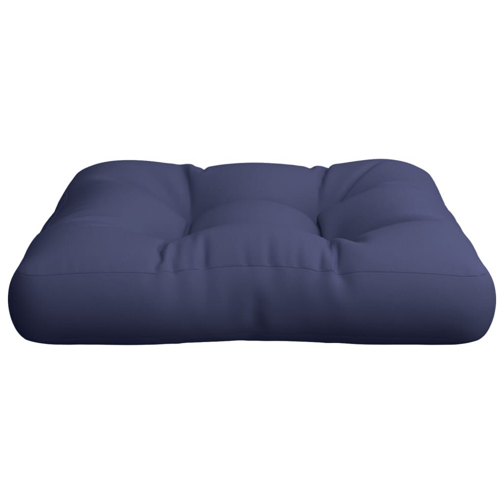 vidaXL Pallet Cushion Navy Blue 50x50x12 cm Fabric