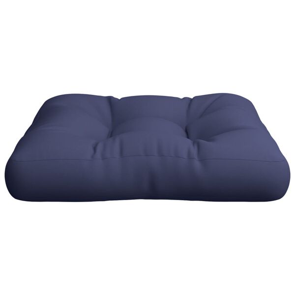 vidaXL Pallet Cushion Navy Blue 50x50x12 cm Fabric