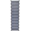 vidaXL Interlocking Shoe Organiser with 10 Compartments Black
