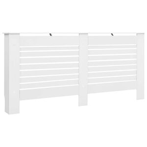 vidaXL Radiator Cover White 172x19x81.5 cm MDF