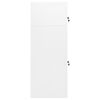 vidaXL Saddle Cabinet White 53x53x140 cm Steel