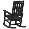 vidaXL Garden Rocking Chair Black 70 x 92 x 108cm Plastic