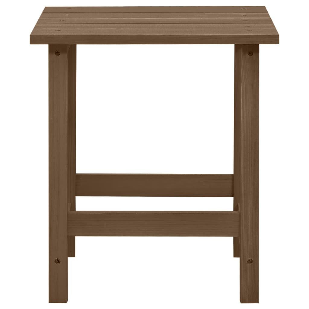 vidaXL Garden Adirondack Chair with Table Solid Fir Wood Brown