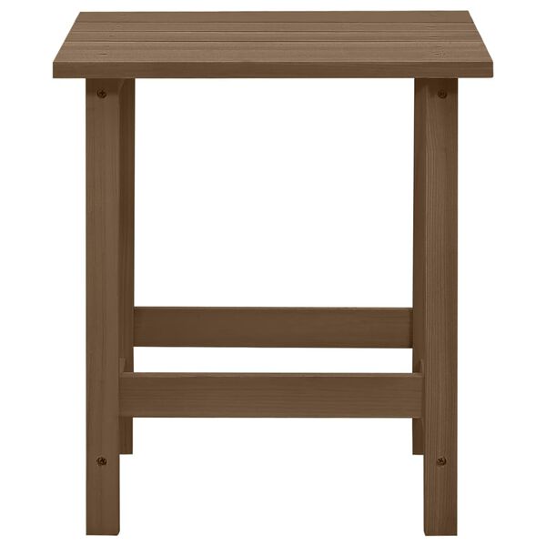 vidaXL Garden Adirondack Chair with Table Solid Fir Wood Brown