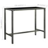 vidaXL 7 Piece Garden Bar Set with Cushions Poly Rattan Grey