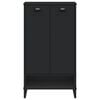 vidaXL Shoe Cabinet VIKEN Black Engineered Wood