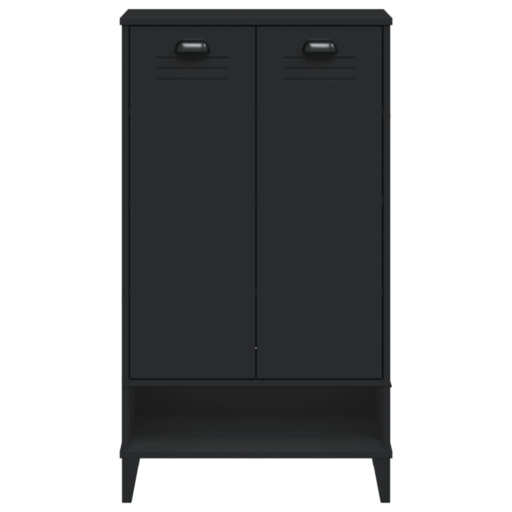 vidaXL Shoe Cabinet VIKEN Black Engineered Wood