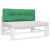 vidaXL Pallet Cushion Green 120x40x12 cm Fabric