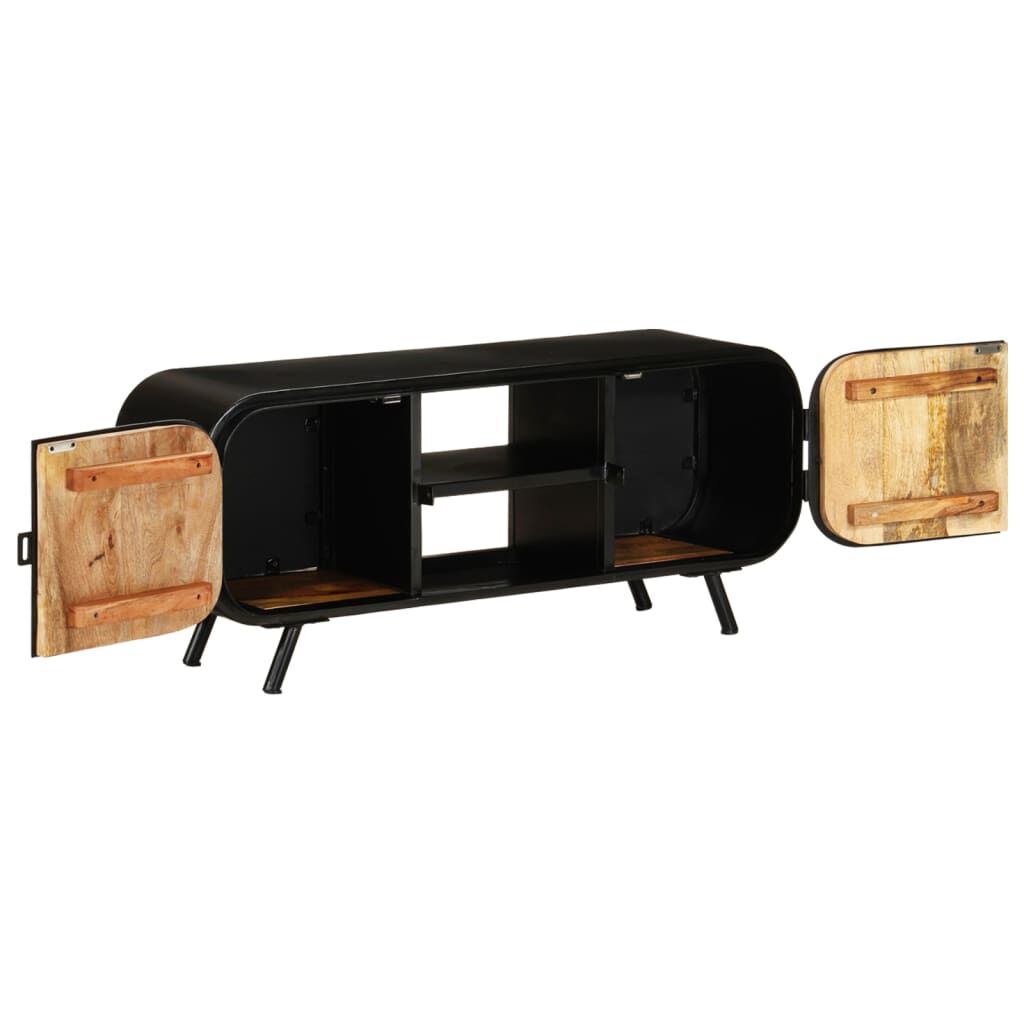vidaXL TV Cabinet 110x30x45 cm Rough Mango Wood