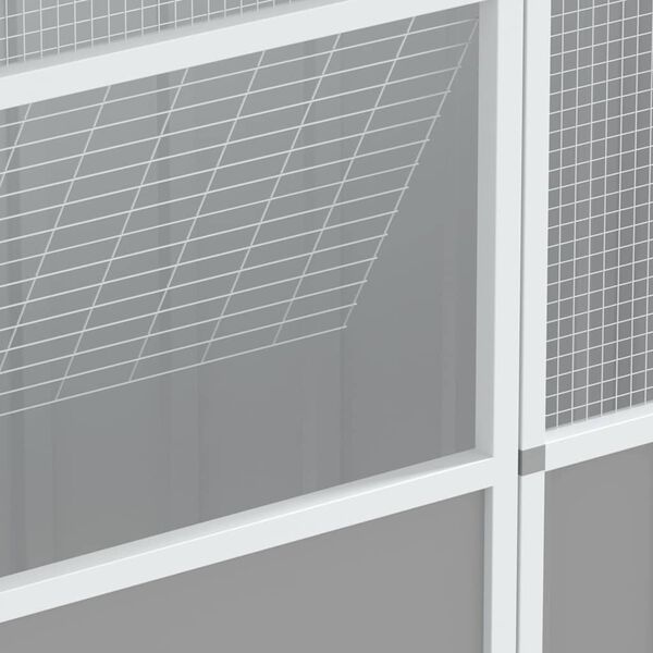 vidaXL Bird Cage Grey 115x78x200 cm Galvanised Steel