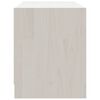 vidaXL TV Cabinet White 80x31x39 cm Solid Pinewood