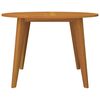 vidaXL Garden Table Ø110x75 cm Solid Wood Acacia