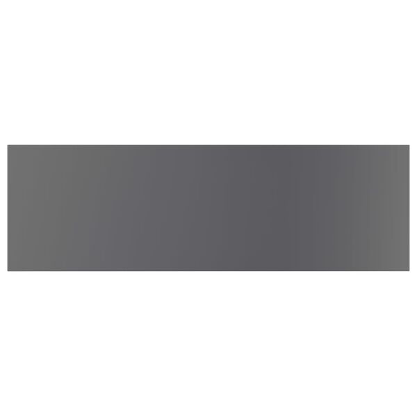 vidaXL Bookshelf Boards 4 pcs High Gloss Grey 80x20x1.5 cm Engineered Wood