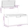 vidaXL Garden Storage Box with Seat Cushion Brown 350 L PP