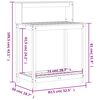 vidaXL Potting Table with Shelves 82.5x50x109.5 cm Solid Wood Pine