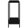 vidaXL Console Table Black 60x35x75 cm Tempered Glass