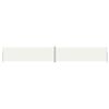 vidaXL Retractable Side Awning Cream 180x1200 cm