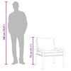 vidaXL Garden Chair with Sand Cushions 68x76x79 cm Steel