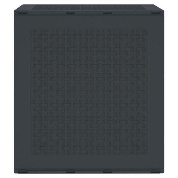 vidaXL Storage Box Anthracite 55 x 53 x 57 cm Polypropylene
