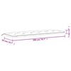 vidaXL Garden Bench Cushions 2 pcs Beige 200x50x7 cm Oxford Fabric
