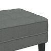 vidaXL Bench Dark grey 113 x 57 x 39 cm Fabric