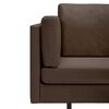 vidaXL Corner Sofa Brown Fabric