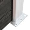 vidaXL Garden Fence WPC 180x105 cm Grey