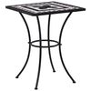 vidaXL 3 Piece Mosaic Bistro Set Ceramic Tile Black and White