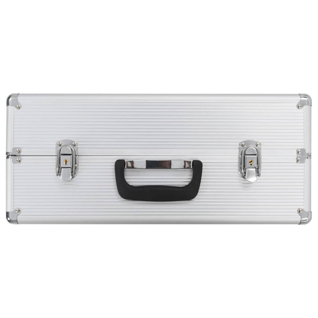 vidaXL Tool Case 47x36x20 cm Silver Aluminium