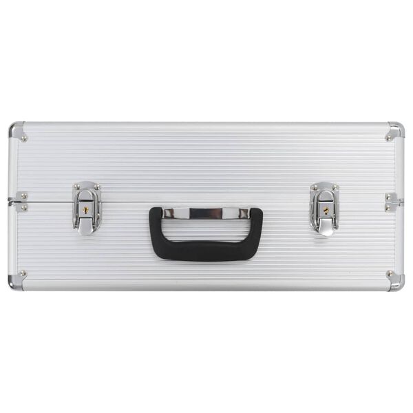 vidaXL Tool Case 47x36x20 cm Silver Aluminium