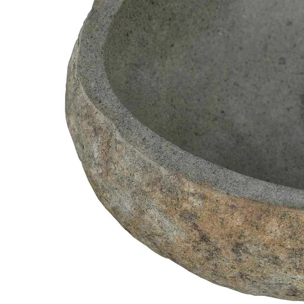 vidaXL Basin Light grey (38-45) x (30-35) x 15 cm River stone