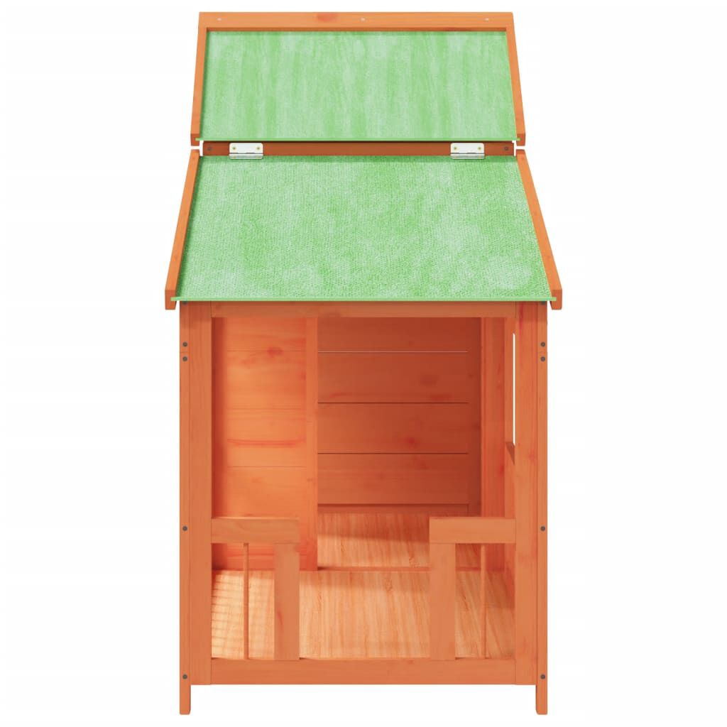 vidaXL Dog Kennel Brown 143x60.5x109 cm Solid Wood Pine