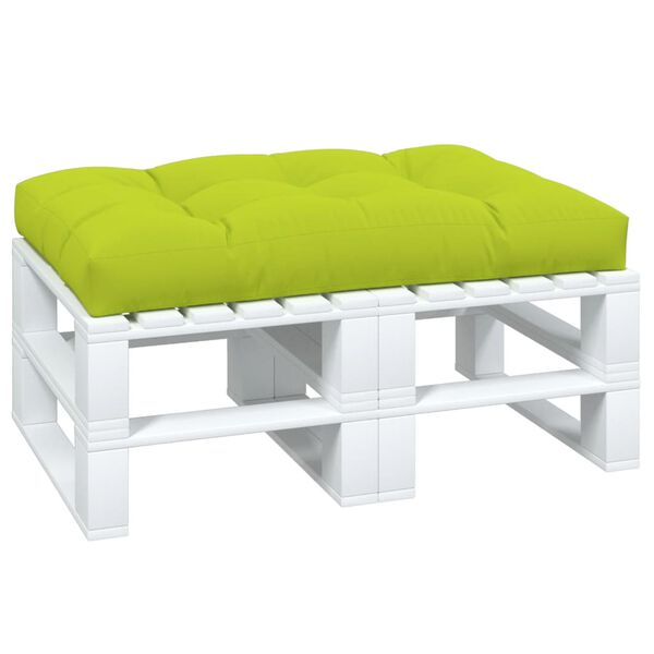 vidaXL Pallet Cushion Bright Green 120x80x12 cm Fabric