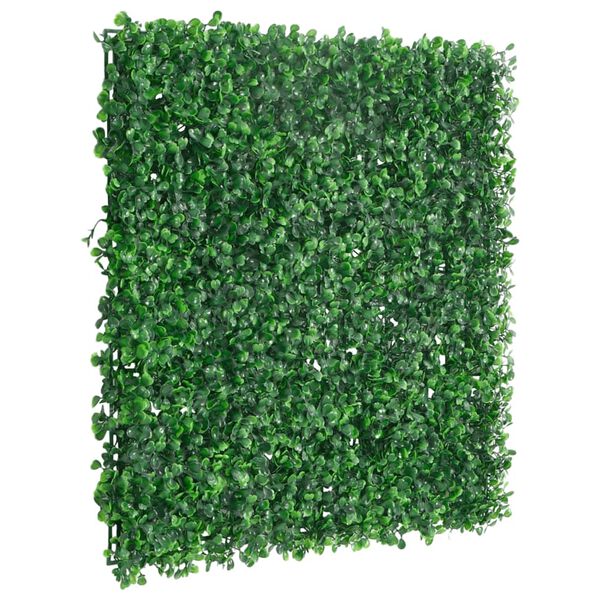 vidaXL Artificial Shrub Leaf Fence&nbsp;24 pcs Green 50x50 cm