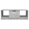vidaXL Coffee Table Concrete Grey 102x50x36 cm Engineered Wood