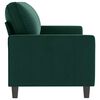 vidaXL 3-Seater Sofa Dark Green 180 cm Velvet