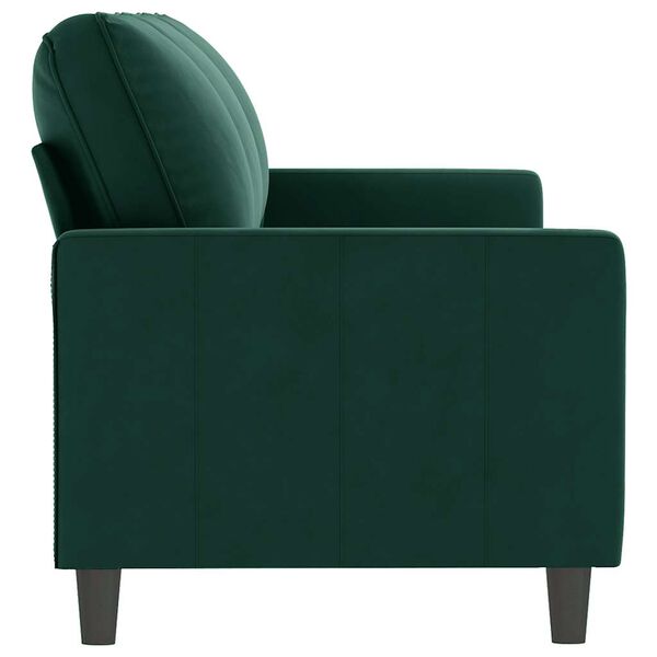 vidaXL 3-Seater Sofa Dark Green 180 cm Velvet
