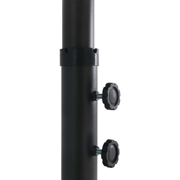 vidaXL Garden Parasol with Aluminium Pole 460x270 cm Black