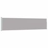 vidaXL Patio Retractable Side Awning 120x500 cm Grey