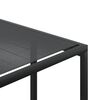 vidaXL 17 Piece Garden Dining Set Black Textilene