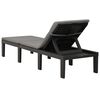 vidaXL Sun Lounger with Cushion Plastic Anthracite