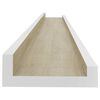 vidaXL Wall Shelves 4 pcs White and Sonoma Oak 80x9x3 cm