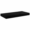 vidaXL Floating Wall Shelves 2 pcs High Gloss Black 50x23x3.8 cm MDF