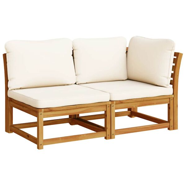 vidaXL 10 Piece Garden Lounge Set with Cushions Solid Wood Acacia
