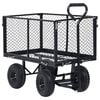 vidaXL Garden Hand Trolley Black 350 kg
