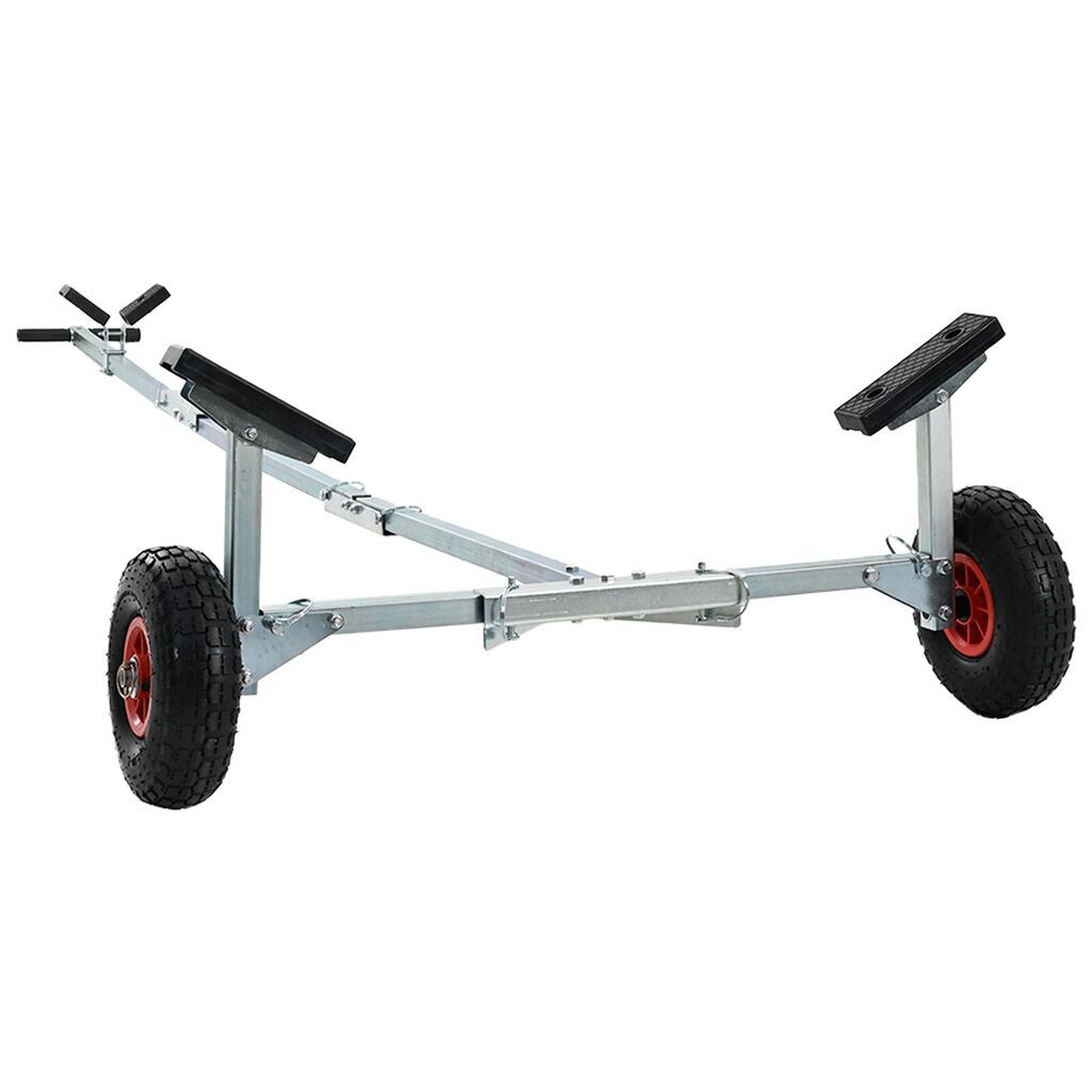 vidaXL Boat Trailer with 2 Wheels, Foldable and Adjustable, 160 kg Steel